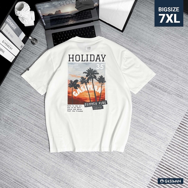 Áo Thun Gasi Trắng Holiday