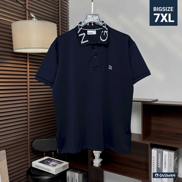Áo Polo Cổ Chữ GASI Xanh Đen