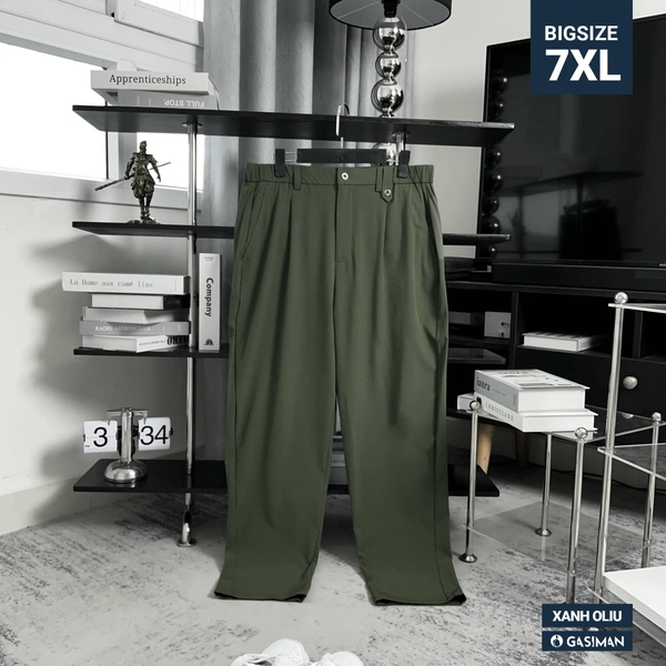 Quần Tây Bigsize Siêu nhẹ Màu Xanh oliu