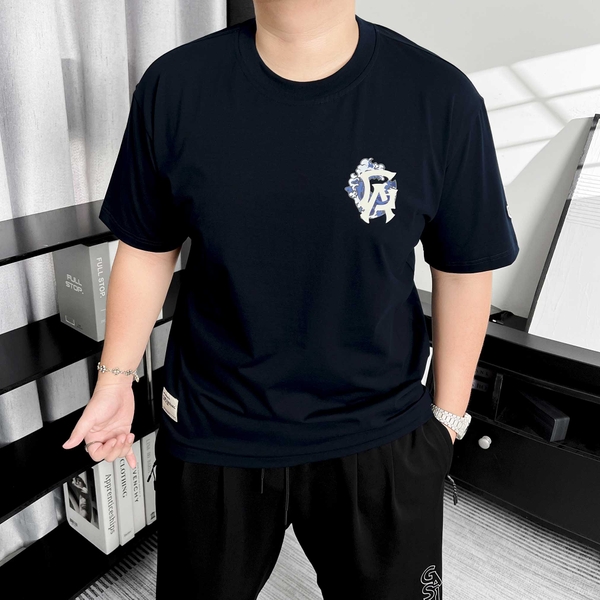 Áo thun Gasi Xanh đen Kính đỏ