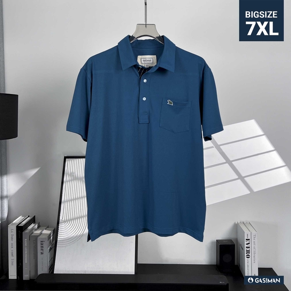 Áo polo có túi Classy xanh bích