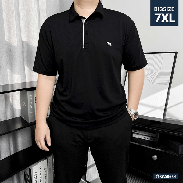 Polo Bigsize Thể Thao Đen Trụ viền