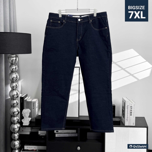 Quần Jean Dài Bigsize Phom Suông Màu Xanh Đen