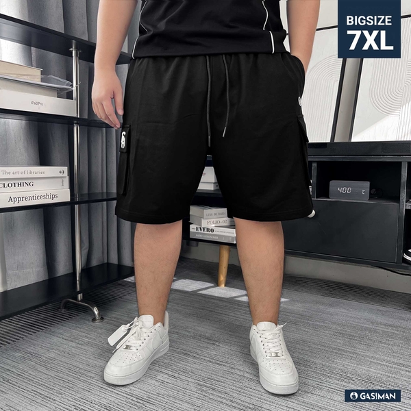 Quần Thun ngắn Big size Túi Hộp Thêu GA
