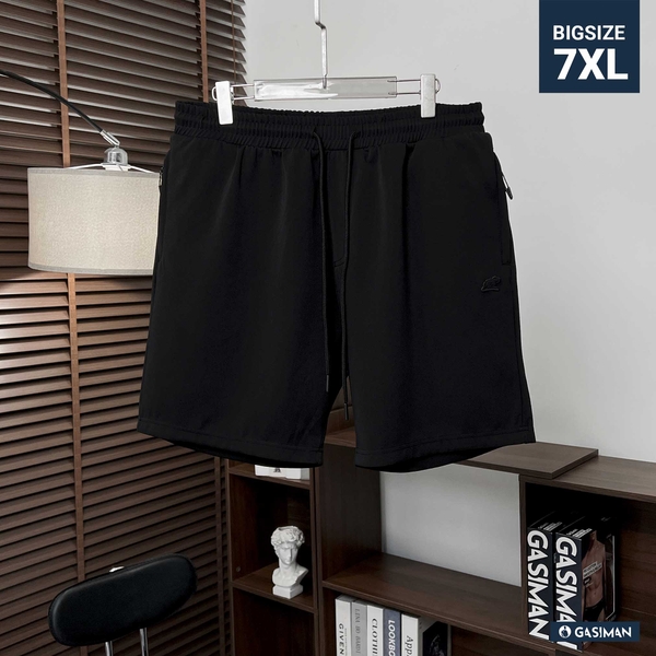 Quần Thun ngắn Big size Túi zip Trơn