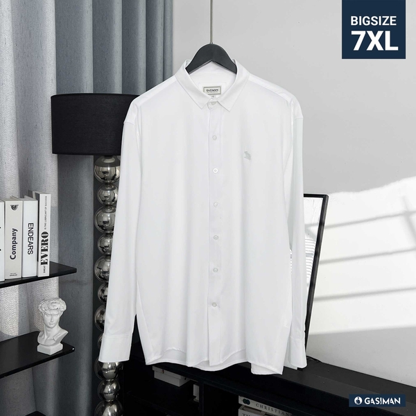 Sơ Mi Lụa Băng Trơn Trắng TAY DÀI