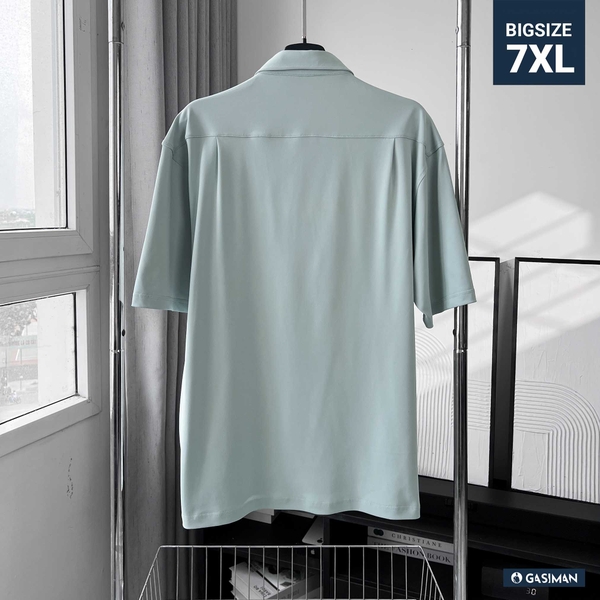 Áo Sơ mi Big size Flex Co giãn 4 chiều màu Xanh ngọc