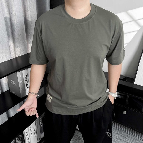 Áo thun Gasi Xám xi măng Xe và núi