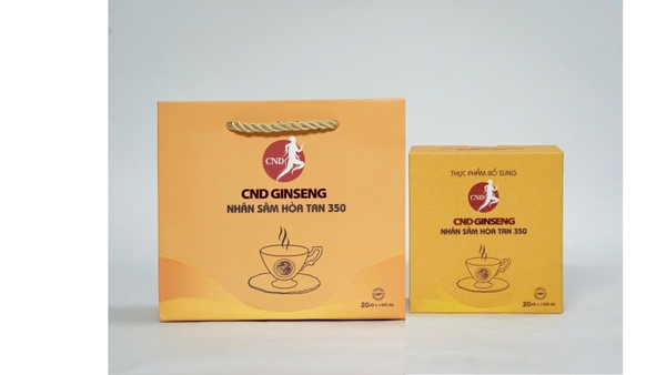 Thực phẩm bổ sung NHÂN SÂM HOÀ TAN 350 - 20 gói (kèm túi)