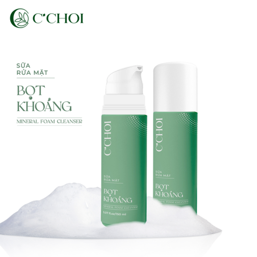Sữa rửa mặt bọt khoáng C'Choi - Mineral Foam Cleanser