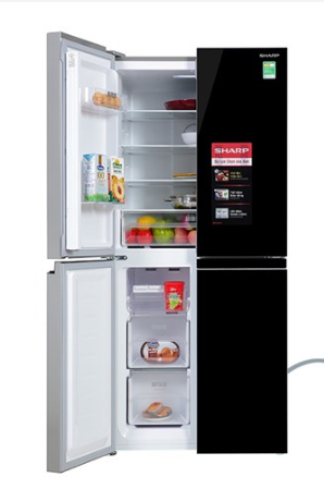 Tủ lạnh Sharp Inverter 362 lít Multi Door SJ-FX420VG-BK  Nguyên Seal