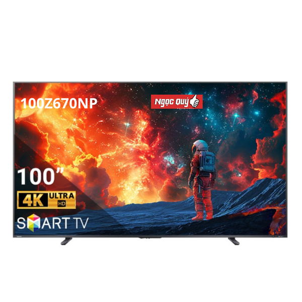 Smart Tivi QLED Toshiba AI 4K 100 inch 100Z670NP Mới 100% Rẻ Nhất