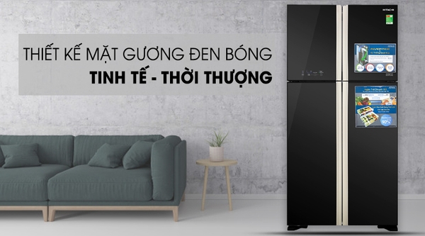 Tủ lạnh Hitachi Inverter 509 lít R-FW650PGV8 GBK Chính hãng mới 100%