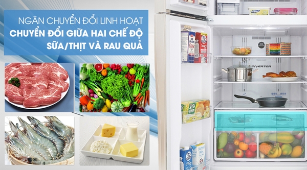 Tủ lạnh Hitachi Inverter 509 lít R-FW650PGV8 GBK Chính hãng mới 100%