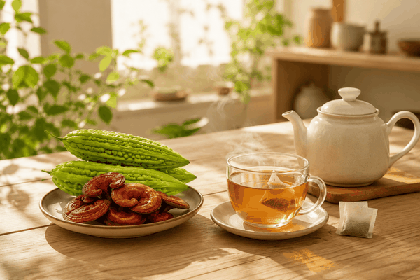 Trà Khổ Qua Và Linh Chi Khi Kết Hợp Sẽ Cho Trải Nghiệm Vị Như Thế Nào?