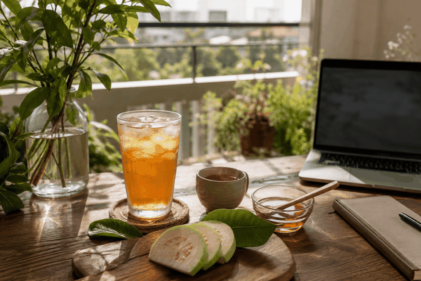 Trà ổi có đường không? Cách đọc thành phần và điều chỉnh vị trà dễ uống