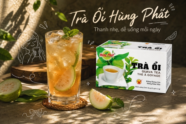Trà Ổi Hùng Phát – Vị Trà Thanh Nhẹ Cho Nếp Sống Chỉn Chu Mỗi Ngày