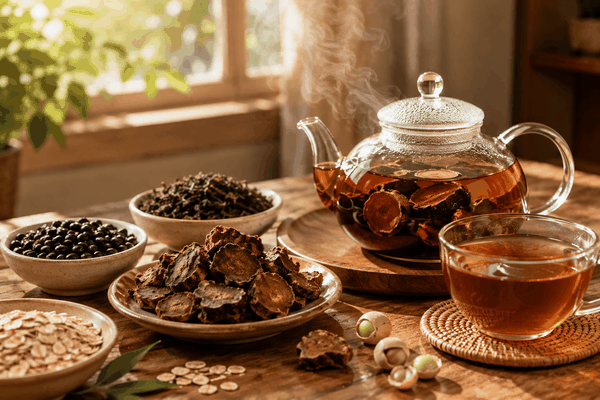 Từ hà thủ ô, đậu đen đến hồng trà: khi nguyên liệu truyền thống bước vào ly trà hiện đại