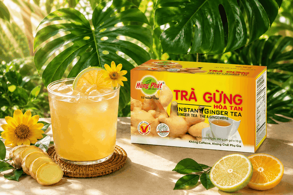Một Ly Trà Gừng Ấm Trong Gian Bếp Gia Đình Việt
