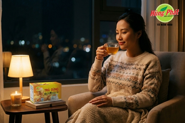 Một Ly Trà Gừng Sau Khi Kết Thúc Một Ngày Làm Việc