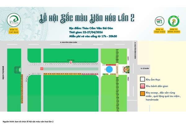 Trà Hùng Phát tham gia Lễ hội Sắc Màu Văn Hóa 2026 tại Thảo Cầm Viên Sài Gòn