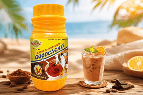 Cacao Dừa Lạnh Hai Tầng Với Bột CaCao Hiệu GoodCaCao: Món Uống Đẹp Cho Cuối Tuần