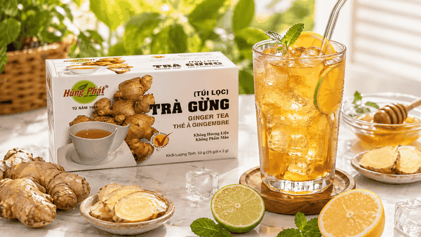 3 Cách Biến Trà Gừng Túi Lọc Thành Thức Uống Thú Vị Hơn Mỗi Ngày