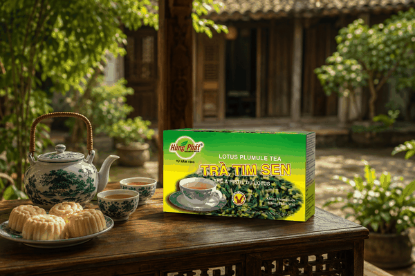 Trà Tim Sen Hùng Phát – Khi Một Tách Trà Nhẹ Giúp Không Gian Sống Chậm Lại