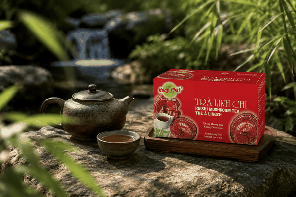 3 Cách Pha Trà Linh Chi Hùng Phát Dễ Thưởng Thức Từ Sáng Đến Tối