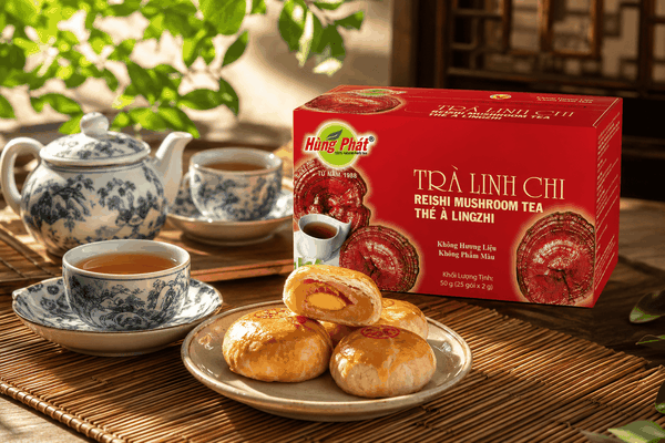 Trà Linh Chi Hùng Phát – Thanh Dịu Vị Thảo Mộc Cho Những Khoảnh Khắc Nhẹ Nhàng Mỗi Ngày