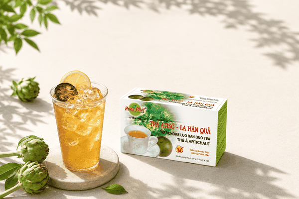 Một Khoảng Chậm Trong Ngày Với Tách Trà Atisô La Hán Quả Hùng Phát