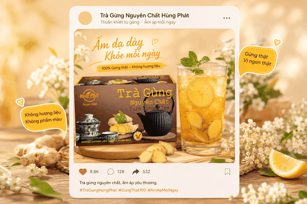 Mua Trà Gừng Nguyên Chất Hùng Phát Chính Hãng Ở Đâu?