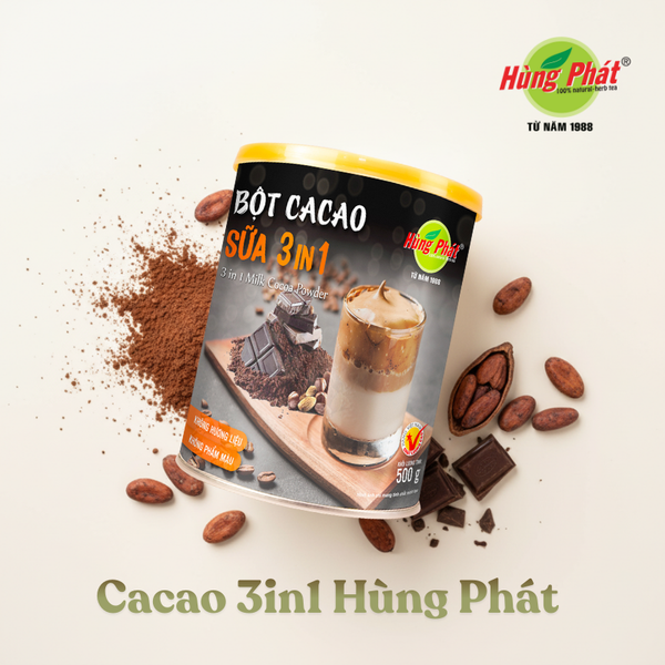 Bột Cacao Sữa 3in1 Hùng Phát – Thức Uống Hòa Nhịp Thường Ngày Dành Cho Bạn
