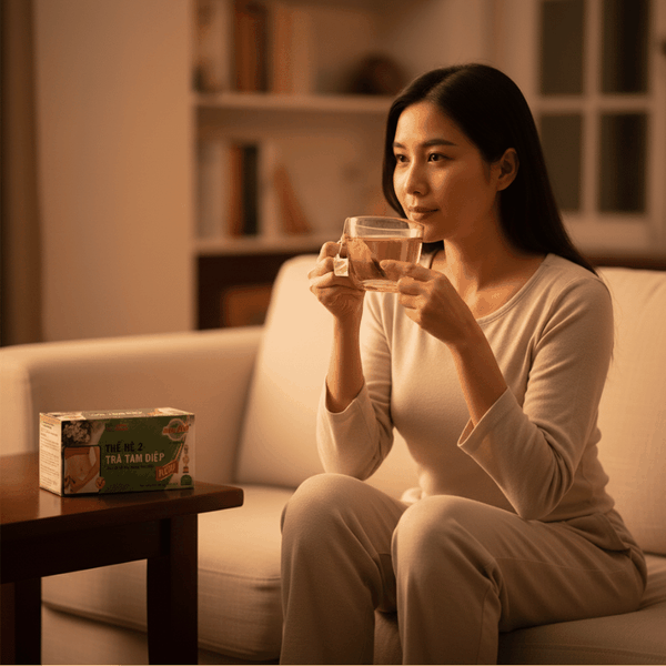 Một Phút Tĩnh Lặng Cùng Trà Tam Diệp Thế Hệ 2 Trước Khi Ngủ