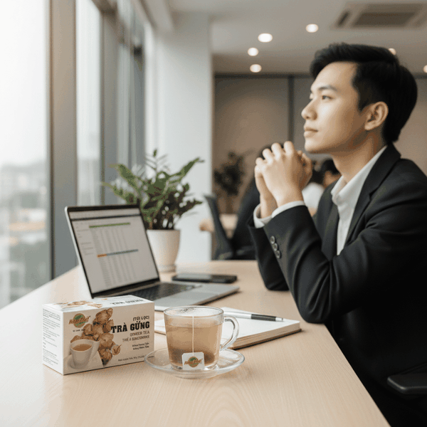 Trà Gừng Túi Lọc Hùng Phát Trong Nhịp Sinh Hoạt Hằng Ngày Của Người Bận Rộn