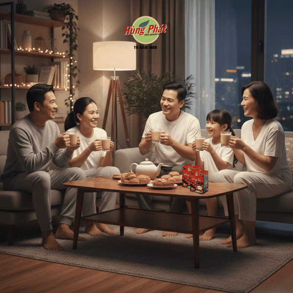 Câu Chuyện Sum Vầy: Khi Ly Hồng Táo Xuất Hiện Trên Bàn Trà Gia Đình Việt