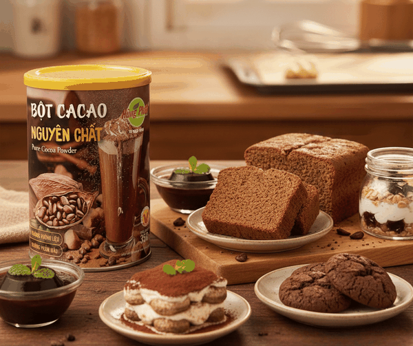 Tổng Hợp Các Món Bánh Và Rau Câu Hấp Dẫn Từ Bột Cacao Nguyên Chất