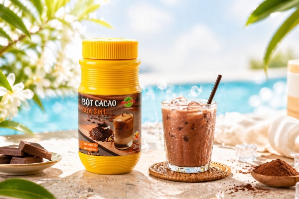 3 cách pha cacao sữa tại nhà: nóng – lạnh – đá xay
