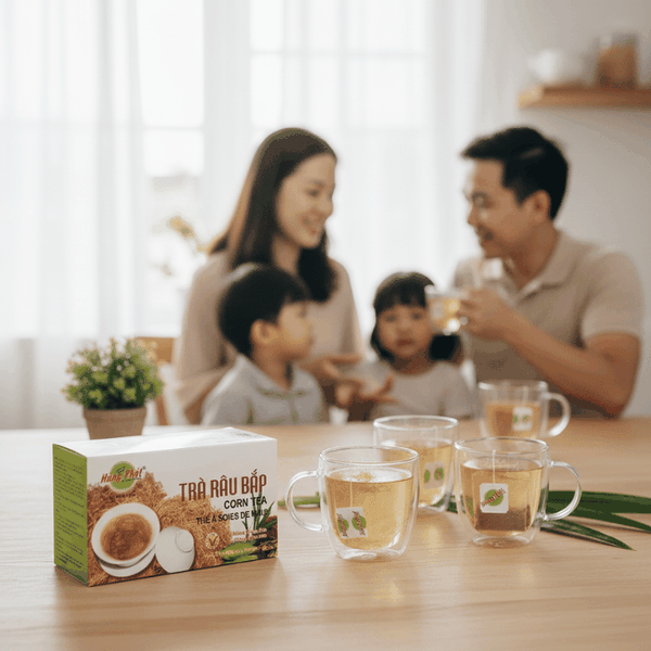 Trà Râu Bắp Trong Không Gian Gia Đình – Thức Uống Thanh Nhẹ Cho Mọi Thế Hệ