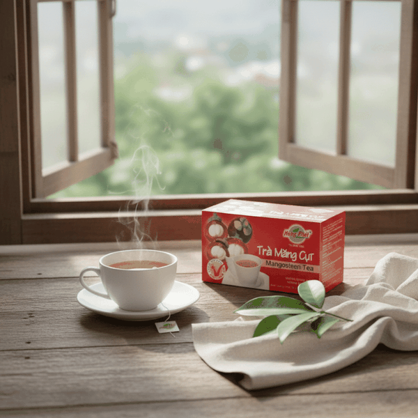 Gợi ý cách pha Trà Măng Cụt Hùng Phát thành thức uống giải khát dễ làm tại nhà