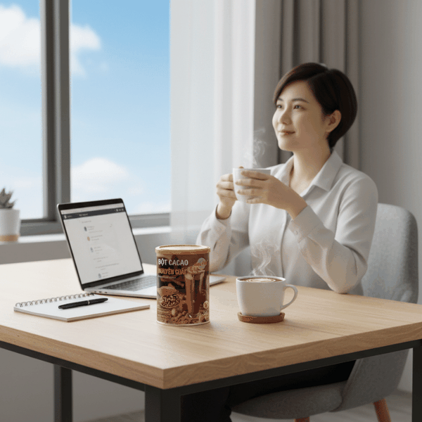 Uống Cacao Nguyên Chất Ở Nhà, Ở Văn Phòng Hay Khi Đi Làm Việc