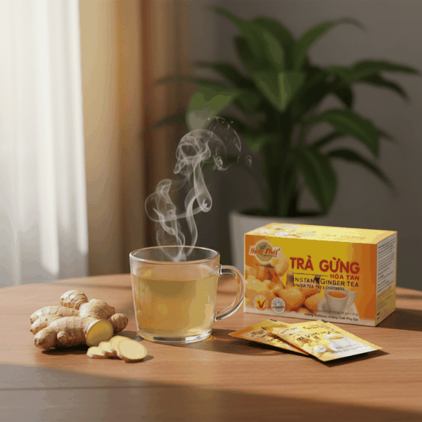 Nghệ thuật thưởng trà của người Việt: Vị cay nồng nàn từ Trà Gừng Hòa Tan Hùng Phát