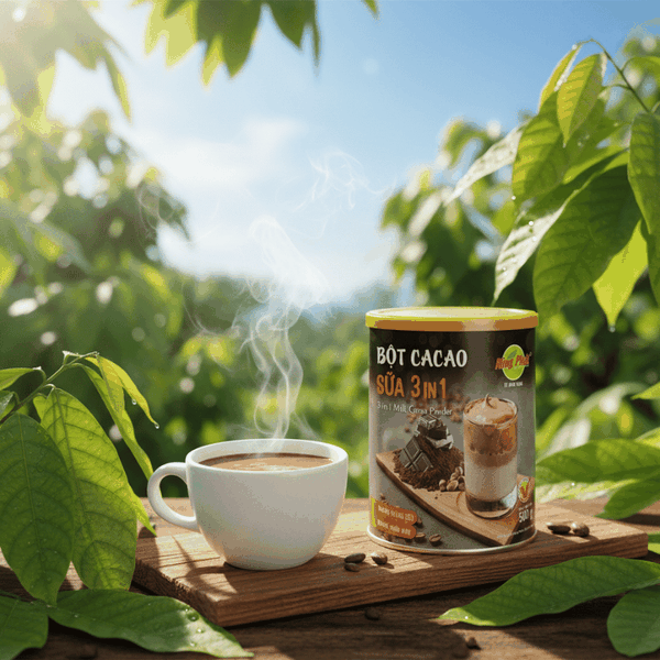 Cacao 3in1 Hùng Phát – Thức Uống Đậm Đà Mang Hương Thơm Cacao Tự Nhiên Lan Tỏa