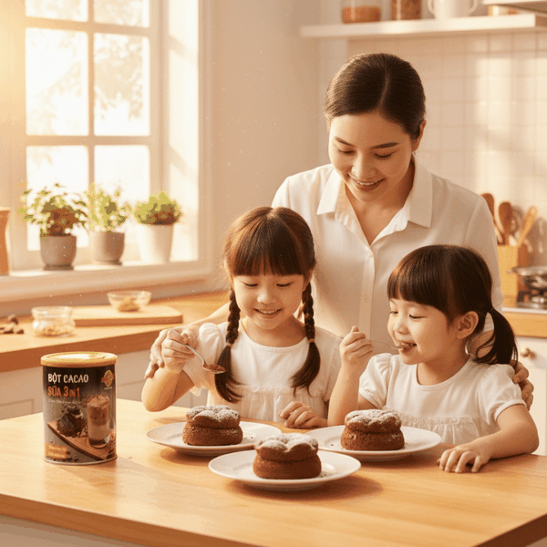 Biến Tấu Các Món Tráng Miệng Đơn Giản Tại Nhà Cùng Bột Cacao 3in1 Hùng Phát