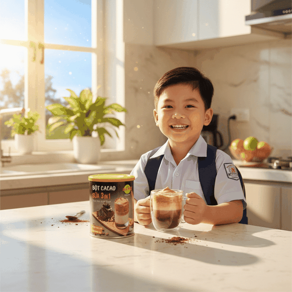 Cacao 3in1 Hùng Phát – Thức Uống Yêu Thích Đồng Hành Cùng Bé Trong Những Hoạt Động Mỗi Ngày