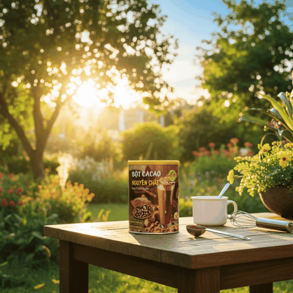 Vì Sao Nhiều Gia Đình Chọn Sẵn Một Hộp Cacao Nguyên Chất Hùng Phát Trong Tủ Bếp
