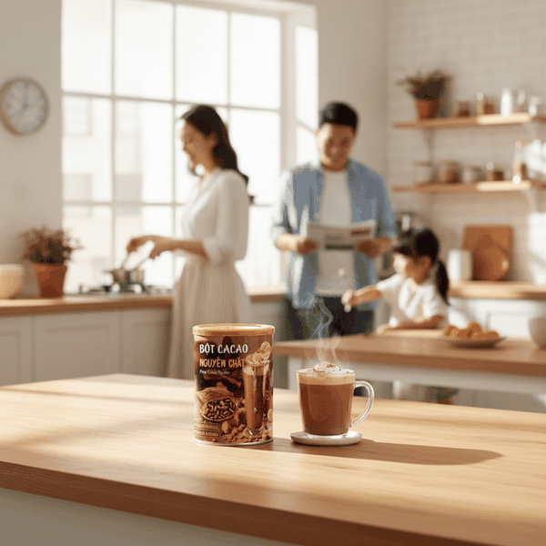 Cacao Nguyên Chất Thường Xuất Hiện Trong Những Khoảnh Khắc Đời Thường Của Gia Đình