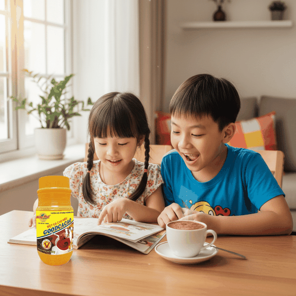 Thức uống quen thuộc của trẻ nhỏ: Vì sao nhiều gia đình chọn Good Cacao cho con?