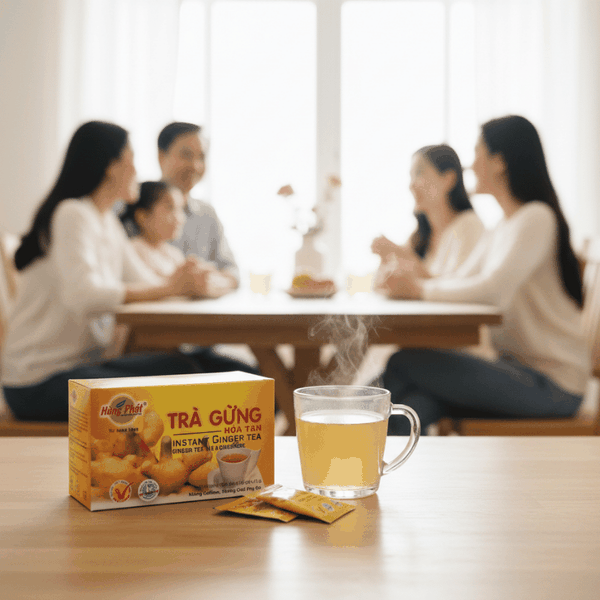 Vì sao nhiều người giữ thói quen uống trà gừng hòa tan mỗi ngày?