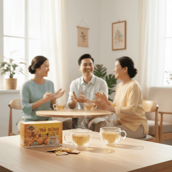 TRÀ GỪNG HÒA TAN XUẤT HIỆN Ở ĐÂU TRONG ĐỜI SỐNG GIA ĐÌNH VIỆT?